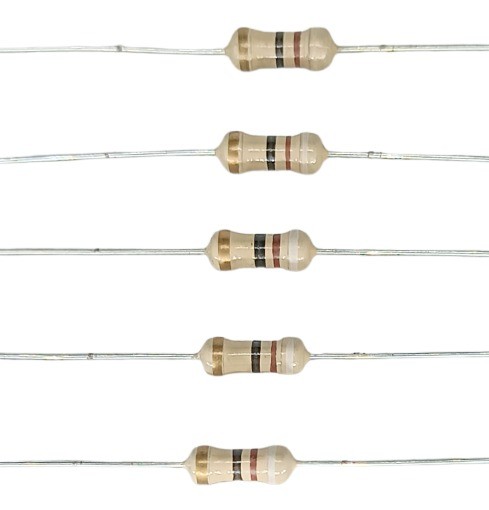 91E 1/2W 5% Carbon Film Resistor       image 1