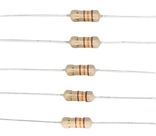 130E 1/2W 5% Carbon Film Resistor      image 1