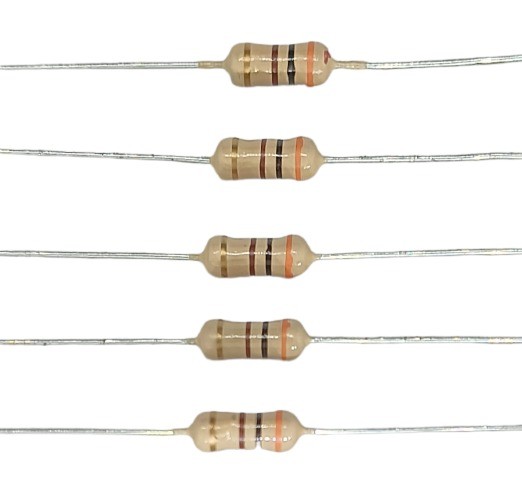 300E 1/2W 5% Carbon Film Resistor     image 1