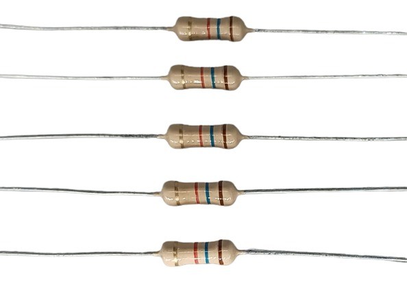 1.6K Ohm 1/2W 5% Carbon Film Resistor     image 1