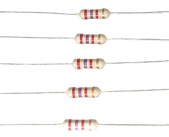 2.7K Ohm 1/2W 5% Carbon Film Resistor        image 1