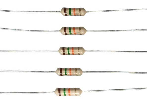 15K Ohm 1/2W 5% Carbon Film Resistor   image 1