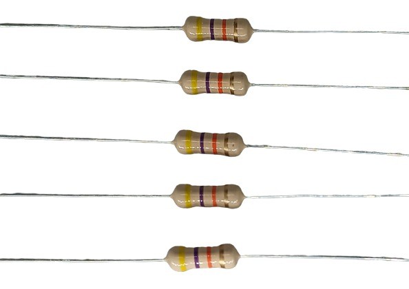 47K Ohm 1/2W 5% Carbon Film Resistor   image 1