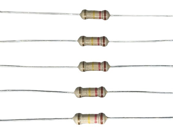 120K Ohm 1/2W 5% Carbon Film Resistor image 1