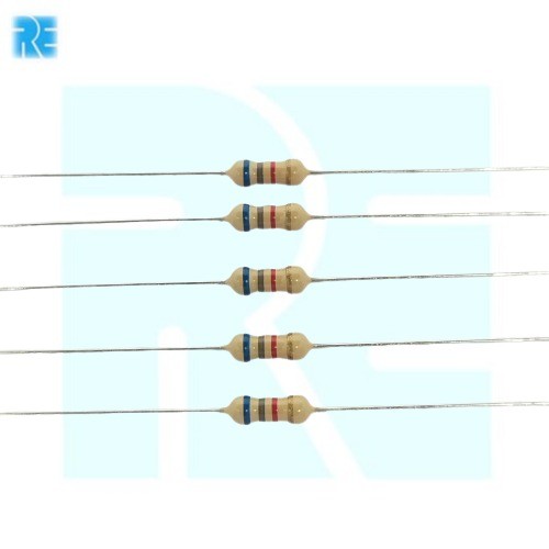 6.8K Ohm 1/4W 5% Carbon Film Resistor image 1