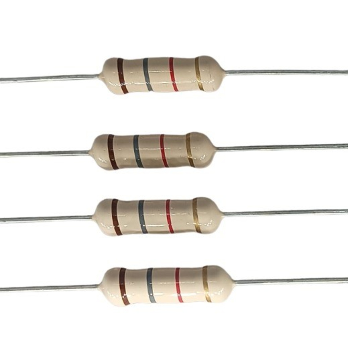 1.8K Ohm 2W 5% Carbon Film Resistor (High Power Through Hole Resistor) image 1