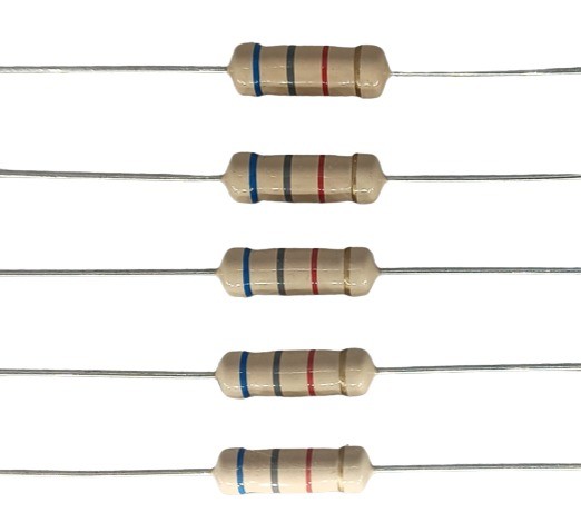 6.8K Ohm 2W 5% Carbon Film Resistor      image 1