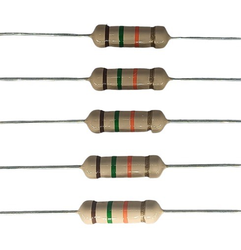 15K Ohm 2W 5% Carbon Film Resistor  image 1