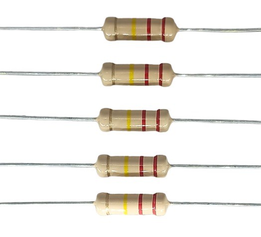 220K Ohm 2W 5% Carbon Film Resistor     image 1