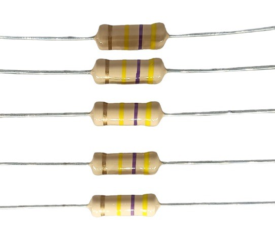 470K Ohm 2W 5% Carbon Film Resistor     image 1