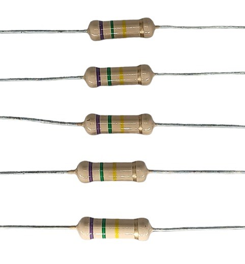750K Ohm 2W 5% Carbon Film Resistor      image 1