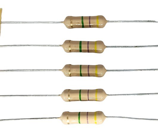 4.7M Ohm 2W 5% Carbon Film Resistor  image 1