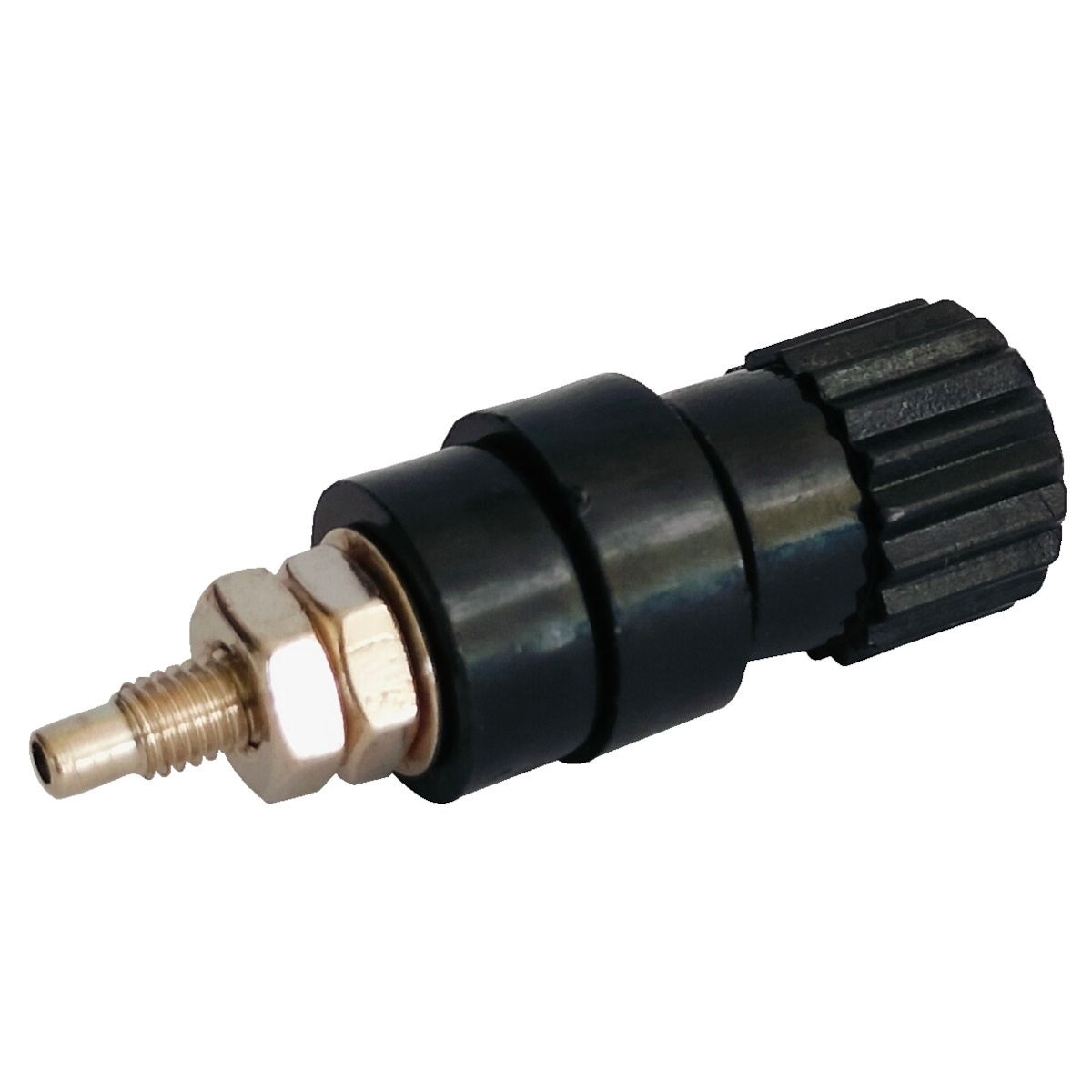 4mm 30A Terminal Panel Mount Banana Socket BTI-30 Black (Panel Mount Connector) image 1