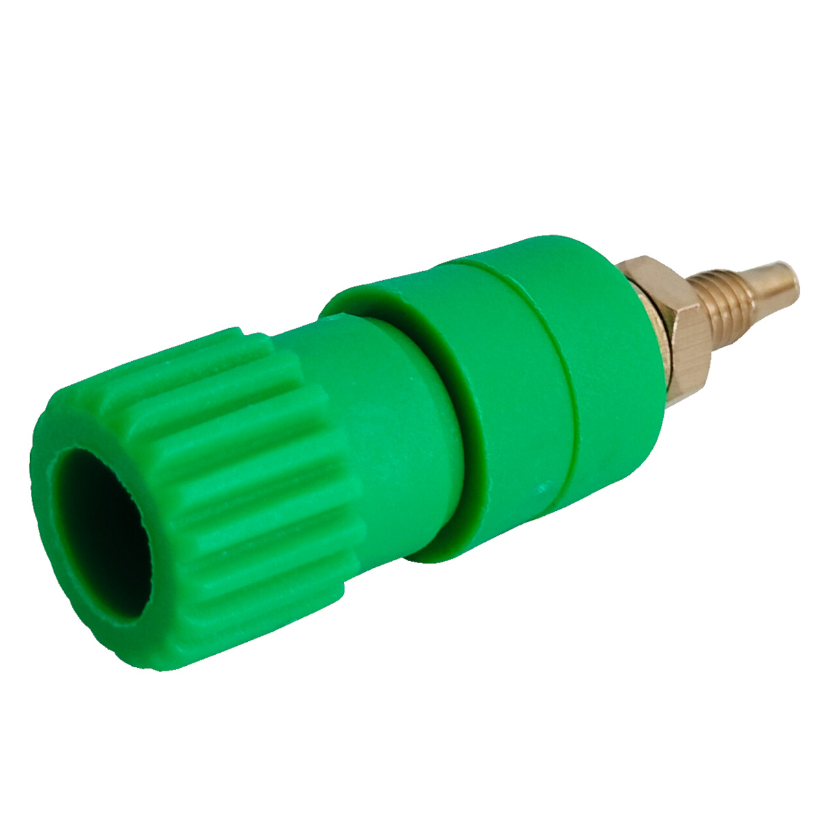 4mm 30A Terminal Panel Mount Banana Socket BTI-30 Green (Panel Mount Connector) image 3