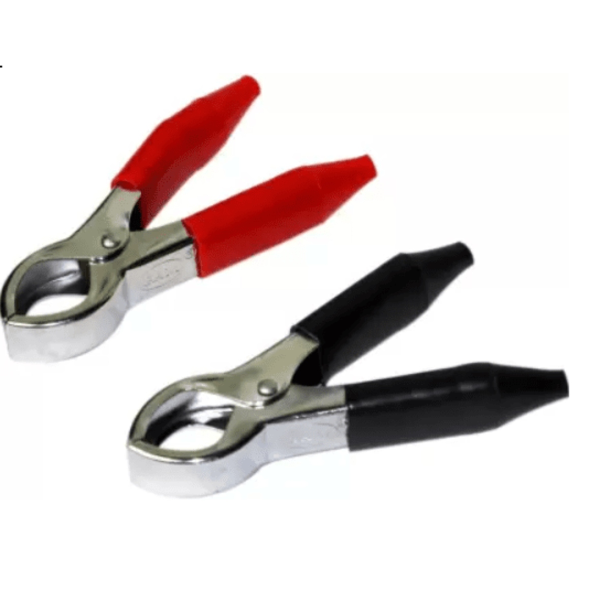 Crocodile Clip Hippo 80mm Red Black Pair Heavy Duty Test Clips (Hippo Crocodile Clips)