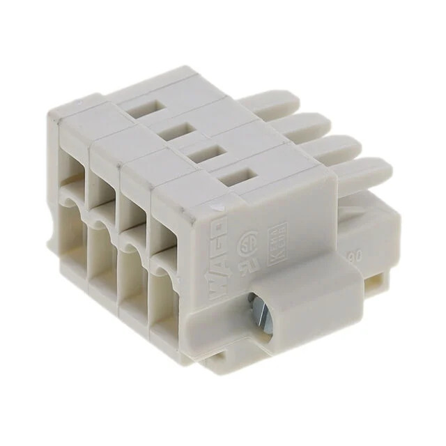 734-104/107-000 Terminal Block Plug 4 Position 3.5mm WAGO PCB Connector (WAGO 734-104/107-000)