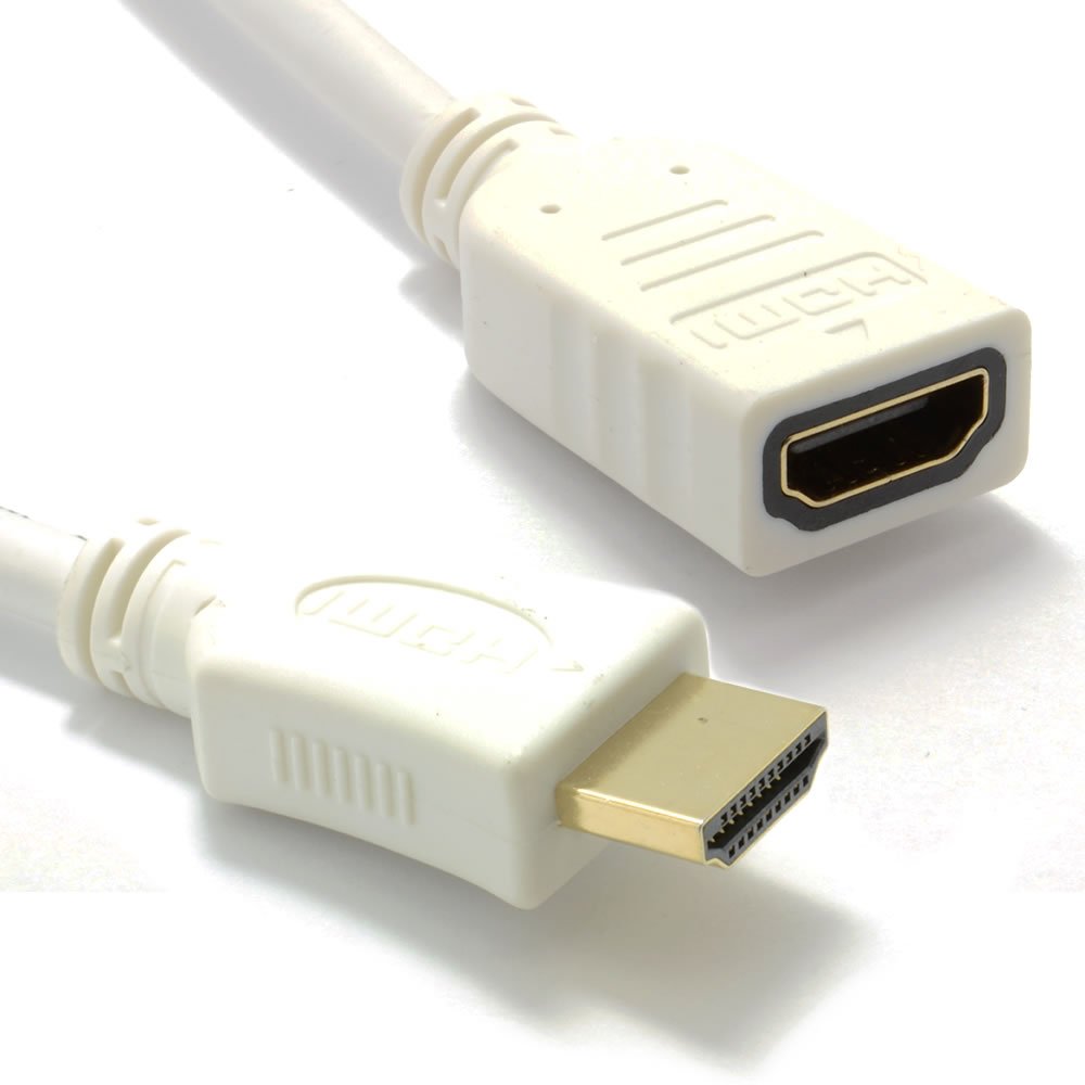 HDMI Male to HDMI Female Extension Cable 1 Meter (3.3 ft) image 1