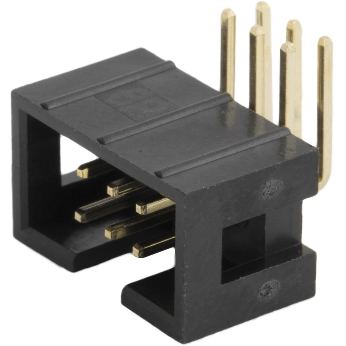 6 Pin FRC IDC Box Header Right Angle Male Connector 3x2 Pin 2.54mm (Ribbon Cable Box Header Connector) image 1