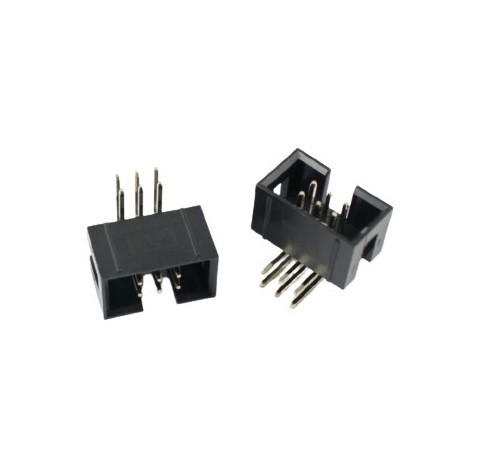 6 Pin FRC IDC Box Header Right Angle Male Connector 3x2 Pin 2.54mm image 1