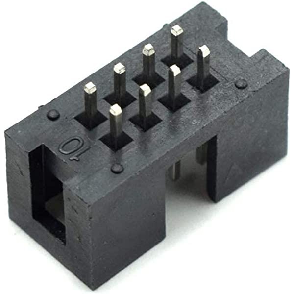 8 Pin FRC IDC Box Header Straight Male Connector 4x2 Pin 2.54mm PCB Header (8 Pin Box Header) image 1