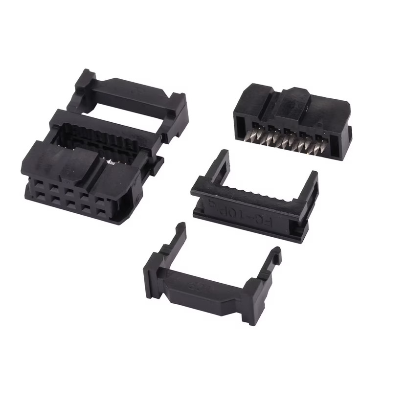 10 Pin FRC IDC Female Connector 5x2 Pin 2.54mm Ribbon Cable Connector image 1