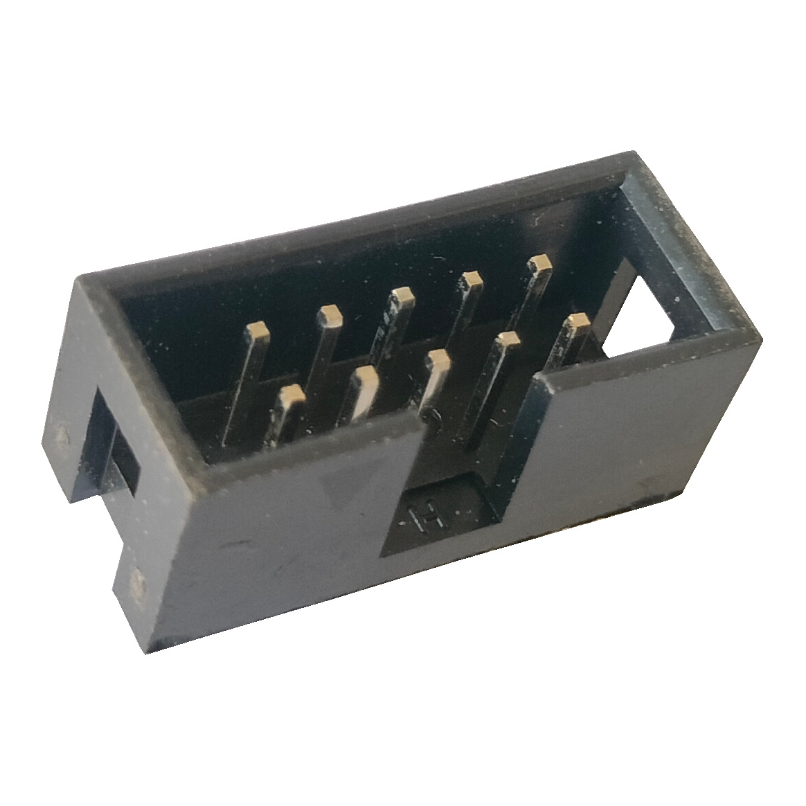 10 Pin FRC IDC Box Header Straight Male Connector 5x2 Pin 2.54mm (Ribbon Cable Box Header Connector) image 1