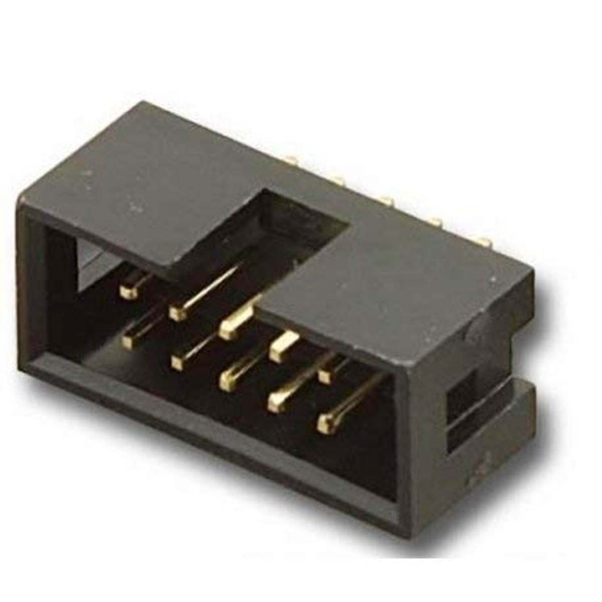 10 Pin FRC IDC Box Header Straight Male Connector 5x2 Pin 2.54mm (Ribbon Cable Box Header Connector) image 2