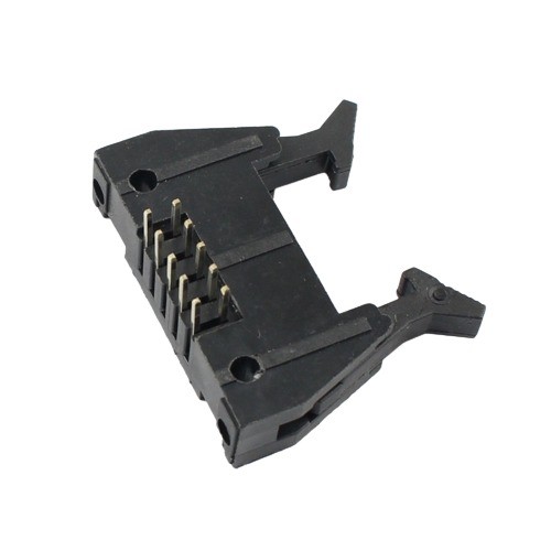 10 Pin FRC/IDC Right Angle Male Header with Lock 5x2 Pin 2.54mm (Box Header Connector) image 1