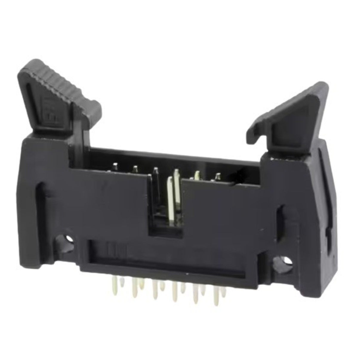 12 Pin FRC IDC Straight Male Header Connector with Lock 6x2 Pin 2.54mm (Ribbon Cable Box Header Connector) image 1