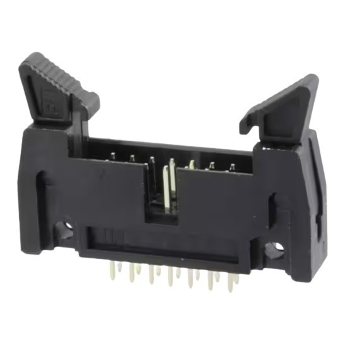 14 Pin FRC IDC Straight Male Header Connector with Lock 7x2 Pin 2.54mm (Box Header Connector) image 1