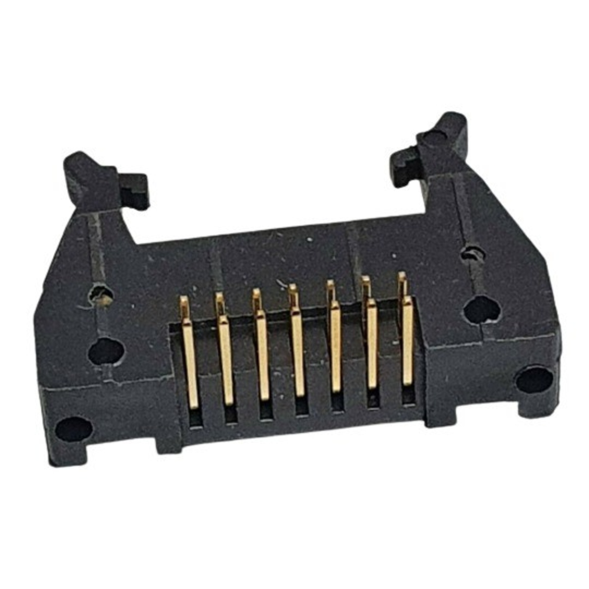 14 Pin FRC/IDC Right Angle Male Header with Lock 7x2 Pin 2.54mm (Box Header Connector) image 1