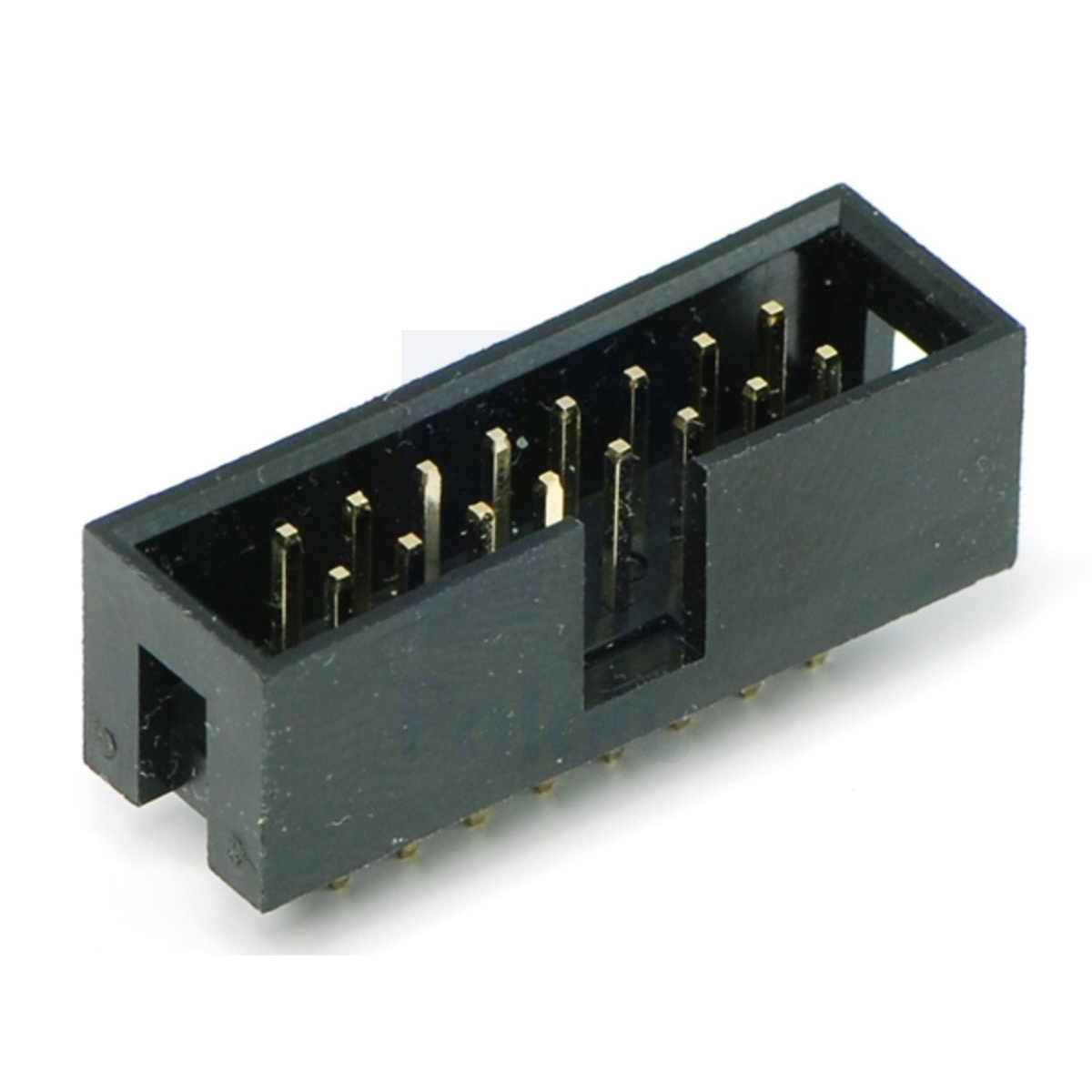 16 Pin FRC IDC Box Header Straight Male Connector 8x2 Pin 2.54mm (Ribbon Cable Box Header Connector) image 1