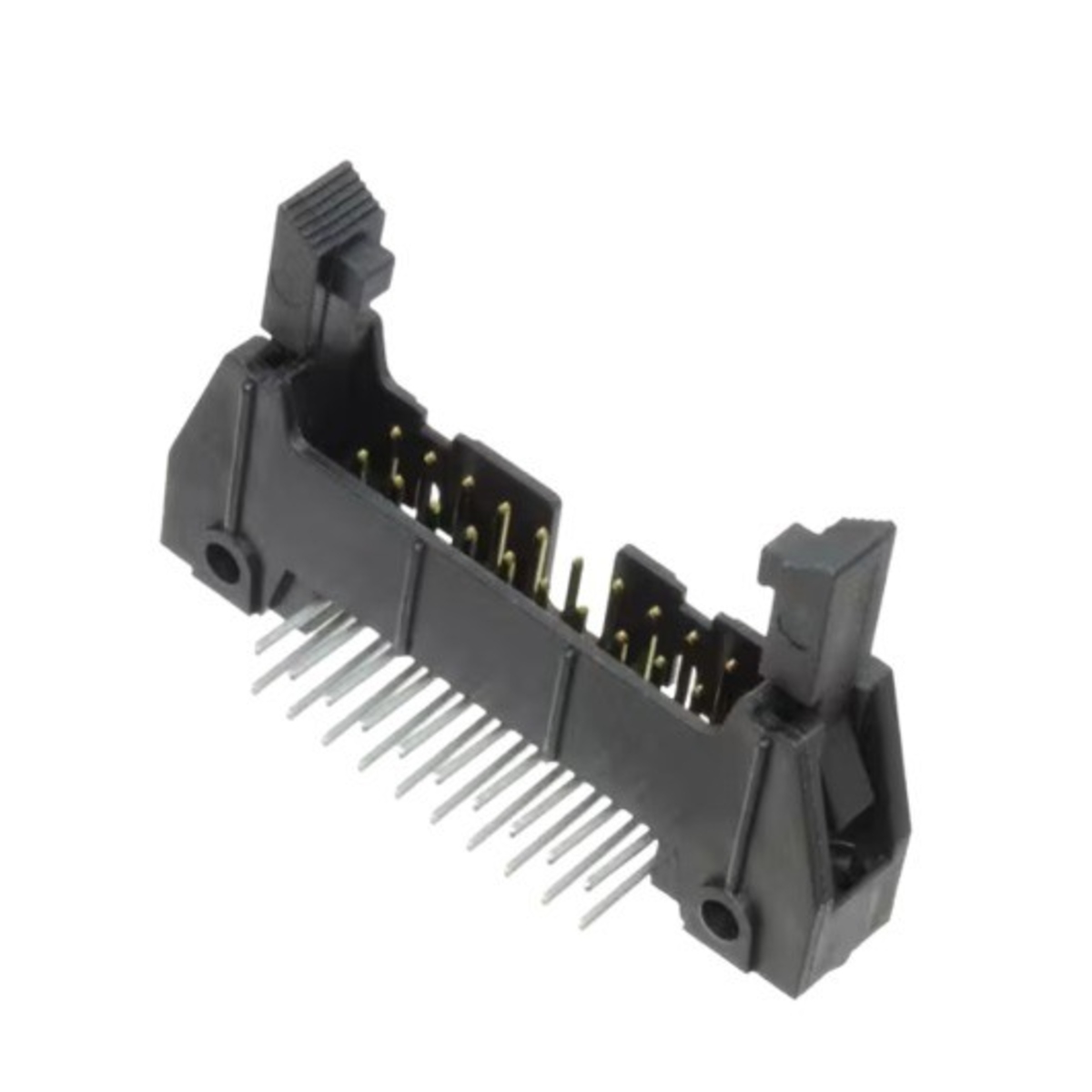 20 Pin FRC IDC Right Angle Male Connector with Lock 10x2 Pin 2.54mm PCB Header (20 Pin IDC Header) image 1