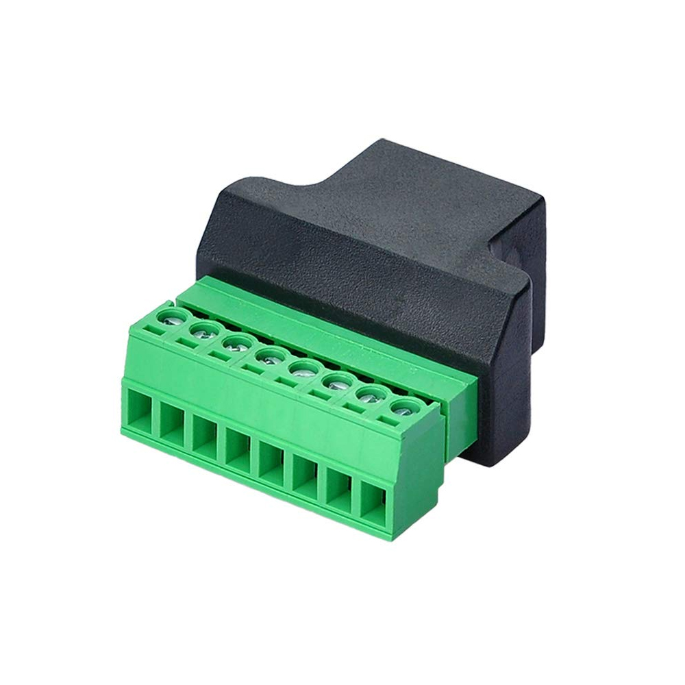RJ45 Female to 8 Pin Screw Terminal Adapter (RJ45 Female to Cable Screw Type Connector) image 2