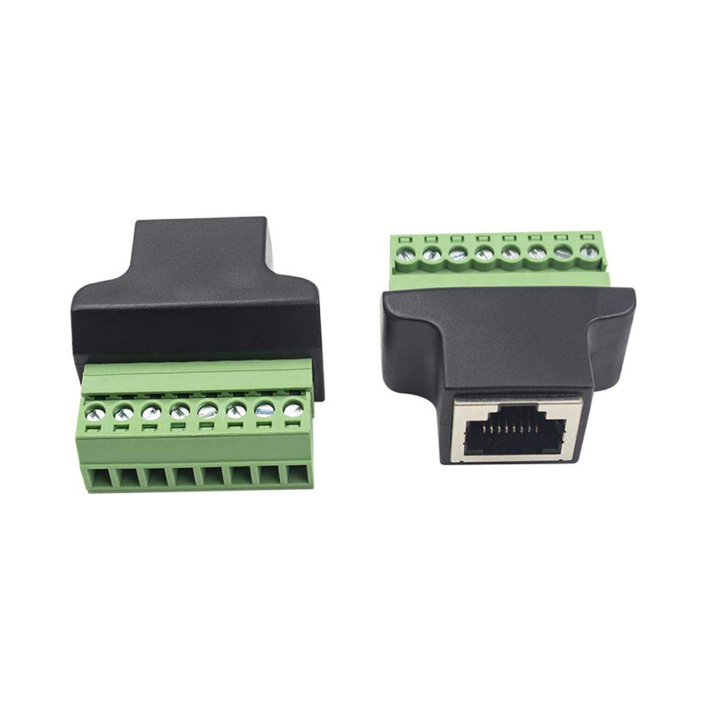 RJ45 Female to 8 Pin Screw Terminal Adapter (RJ45 Female to Cable Screw Type Connector) image 3