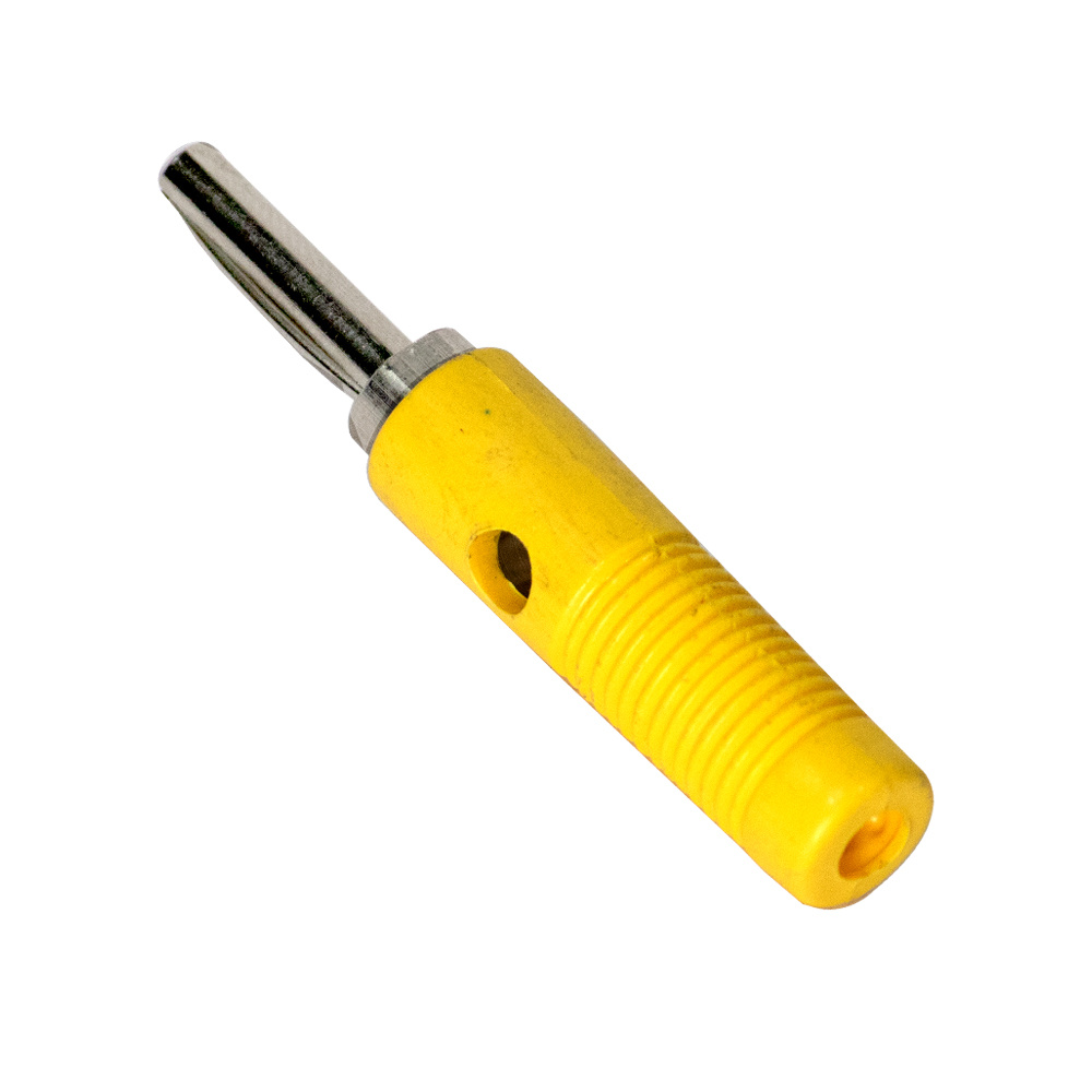 4mm Banana Plug Yellow (Male Test Connector) image 1