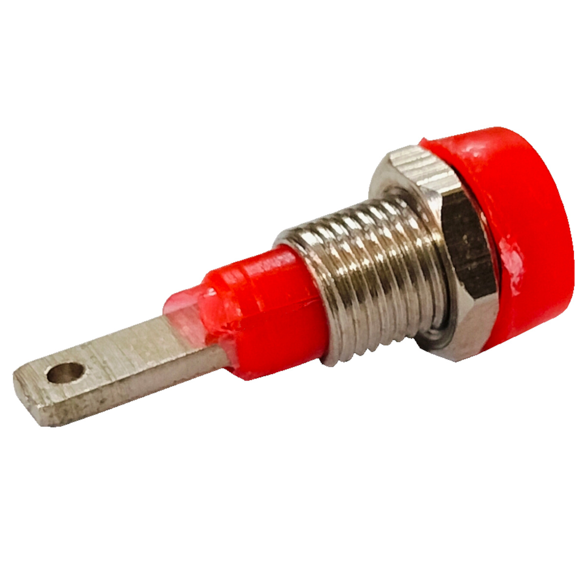 2mm Banana Socket Red (Female Panel Mount Connector) image 1
