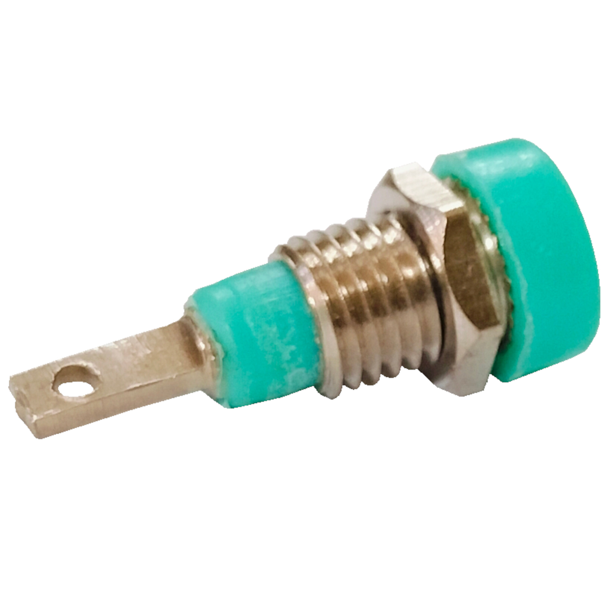 2mm Banana Socket Green Colour Armstrong Make Panel Mount Connector (2mm Banana Socket) image 1