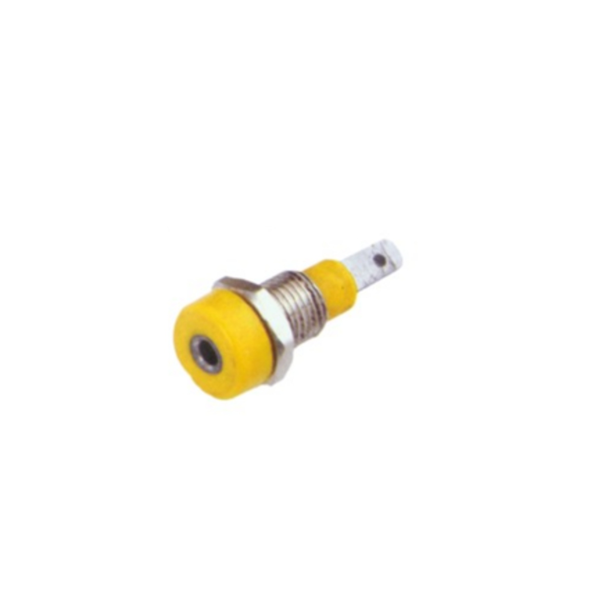 2mm Banana Socket Yellow (Female Panel Mount Connector) image 1