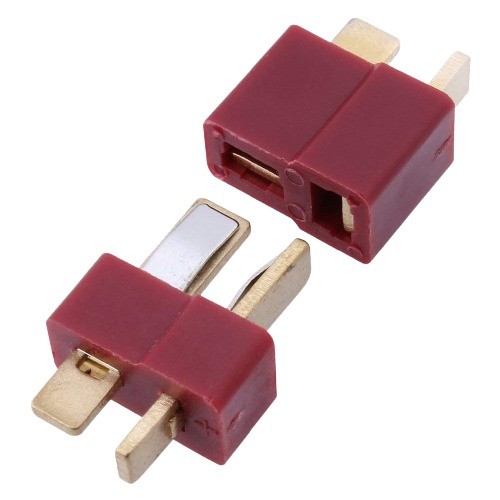 T Plug Connector Male and Female for RC LiPo Battery image 1
