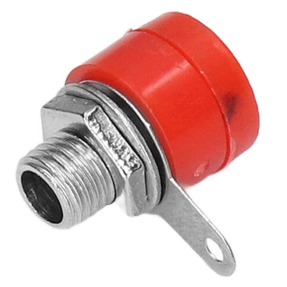 4mm Banana Socket Red (Female Panel Mount Connector) image 1