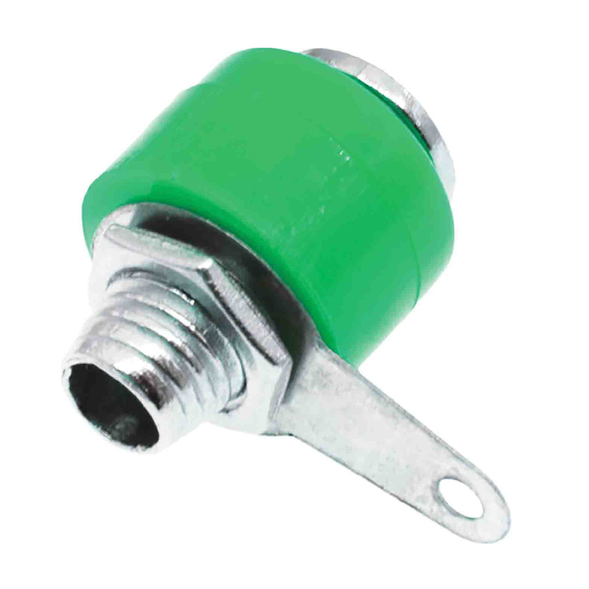 4mm Banana Socket Green (Female Panel Mount Connector) image 1