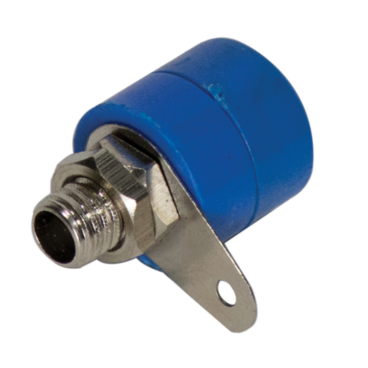 4mm Banana Socket Dark Blue (Female Panel Mount Connector) image 1
