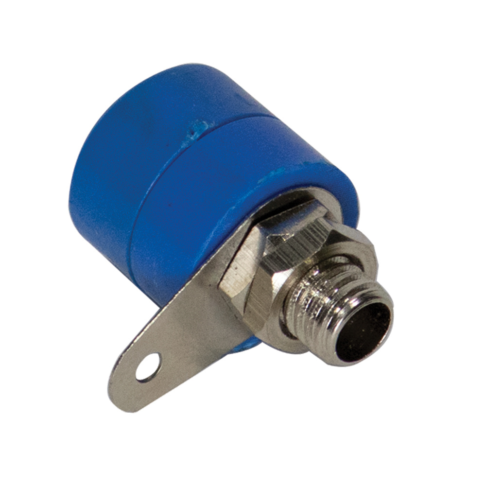 4mm Banana Socket Dark Blue (Female Panel Mount Connector) image 2