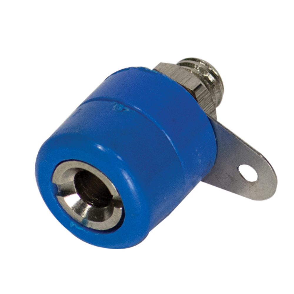 4mm Banana Socket Dark Blue (Female Panel Mount Connector) image 3