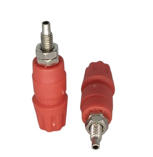 4 MM-15 Amp Terminal Panel Mounting Banana Plug BTI-15 Red image 1