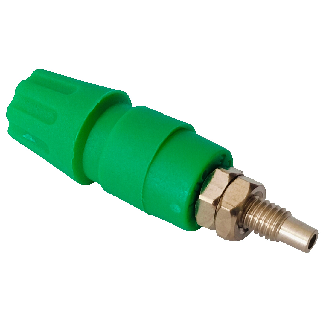 4mm 15A Terminal Panel Mount Banana Socket BTI-15 Green (Panel Mount Connector) image 4
