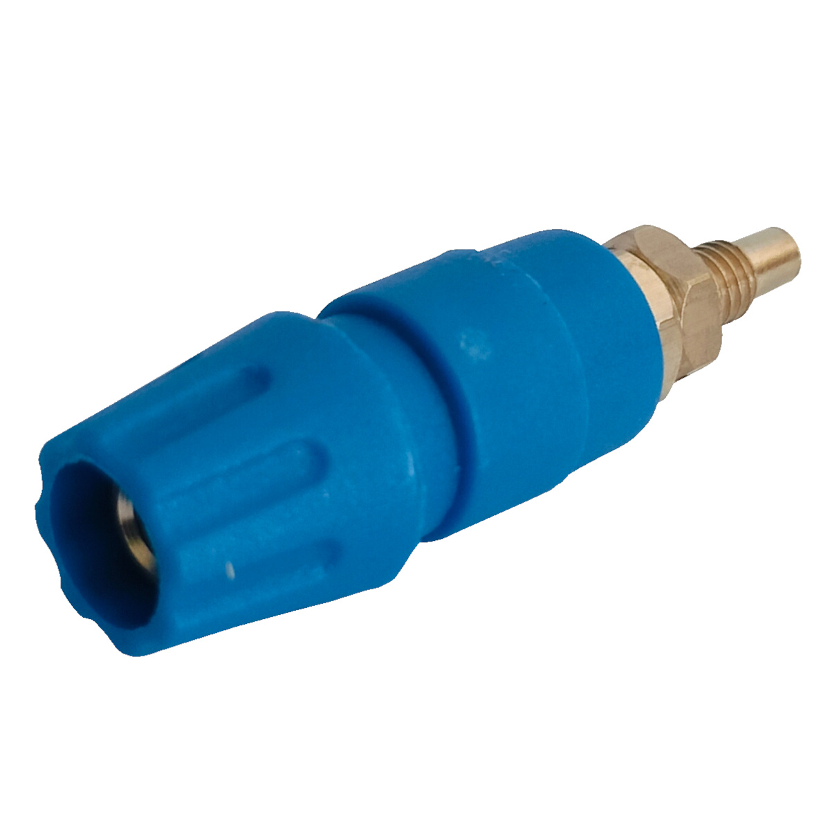 4mm 15A Terminal Panel Mount Banana Socket BTI-15 Blue (Panel Mount Connector) image 2