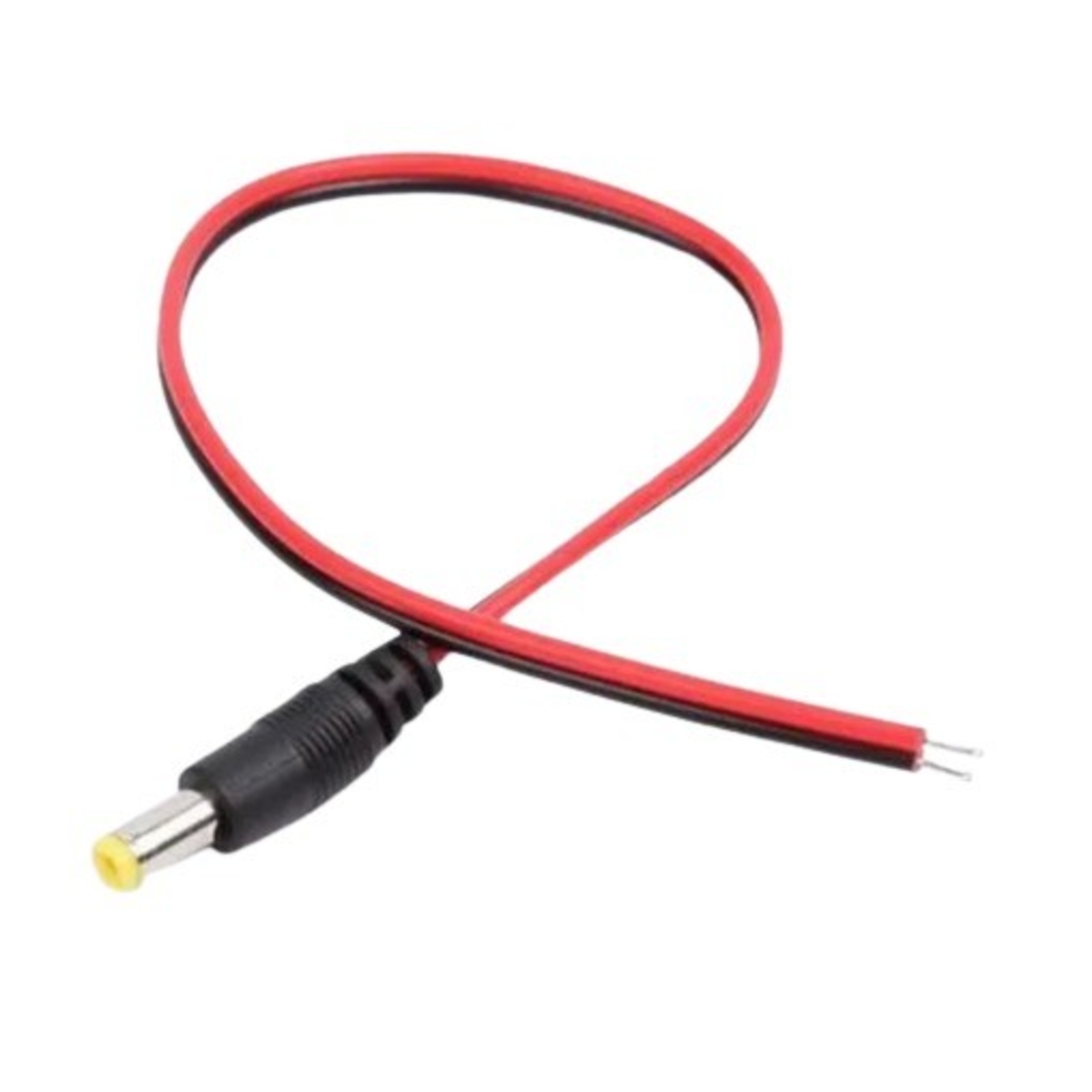 DC Male Plug 2.1mm to Open End Cable 6 Inch (2.1mm DC Power Connector Cable) image 1