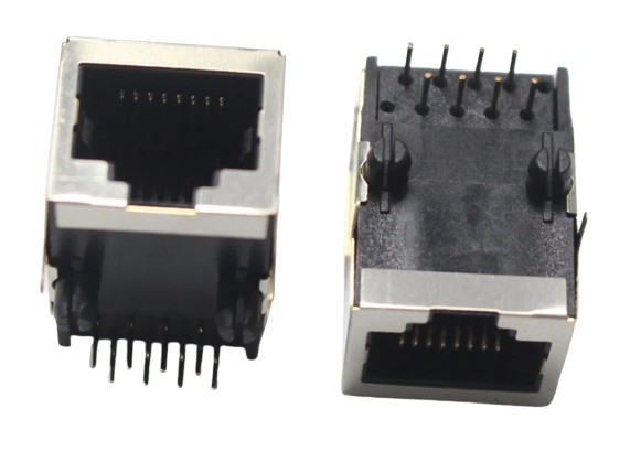 RJ45 8p8c RA 8 Pin PCB Mount Metal Connector- 21mm Length image 1